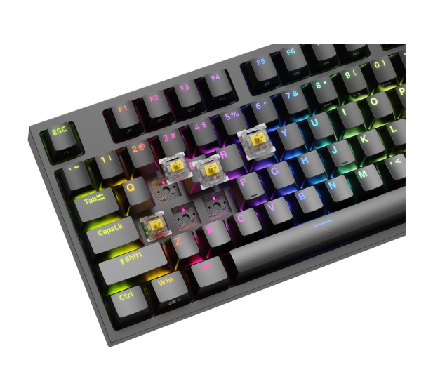 Genesis Thor 404 TKL Gateron Yellow PRO czarna - 1189677 - zdjęcie 8